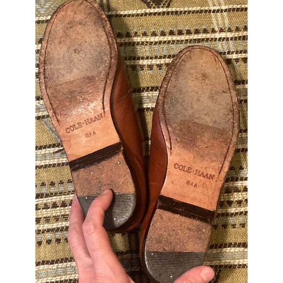 Cole Haan Vintage Woven Leather Oxfords ~ Women's 8AA / 7.5 ~ INCREDIBLE! - Picture 5 of 10